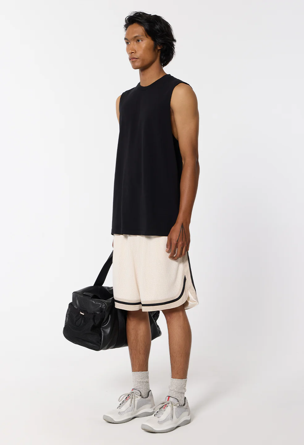 Air Spun Campus Cut-Off Tee / Black - Image 4