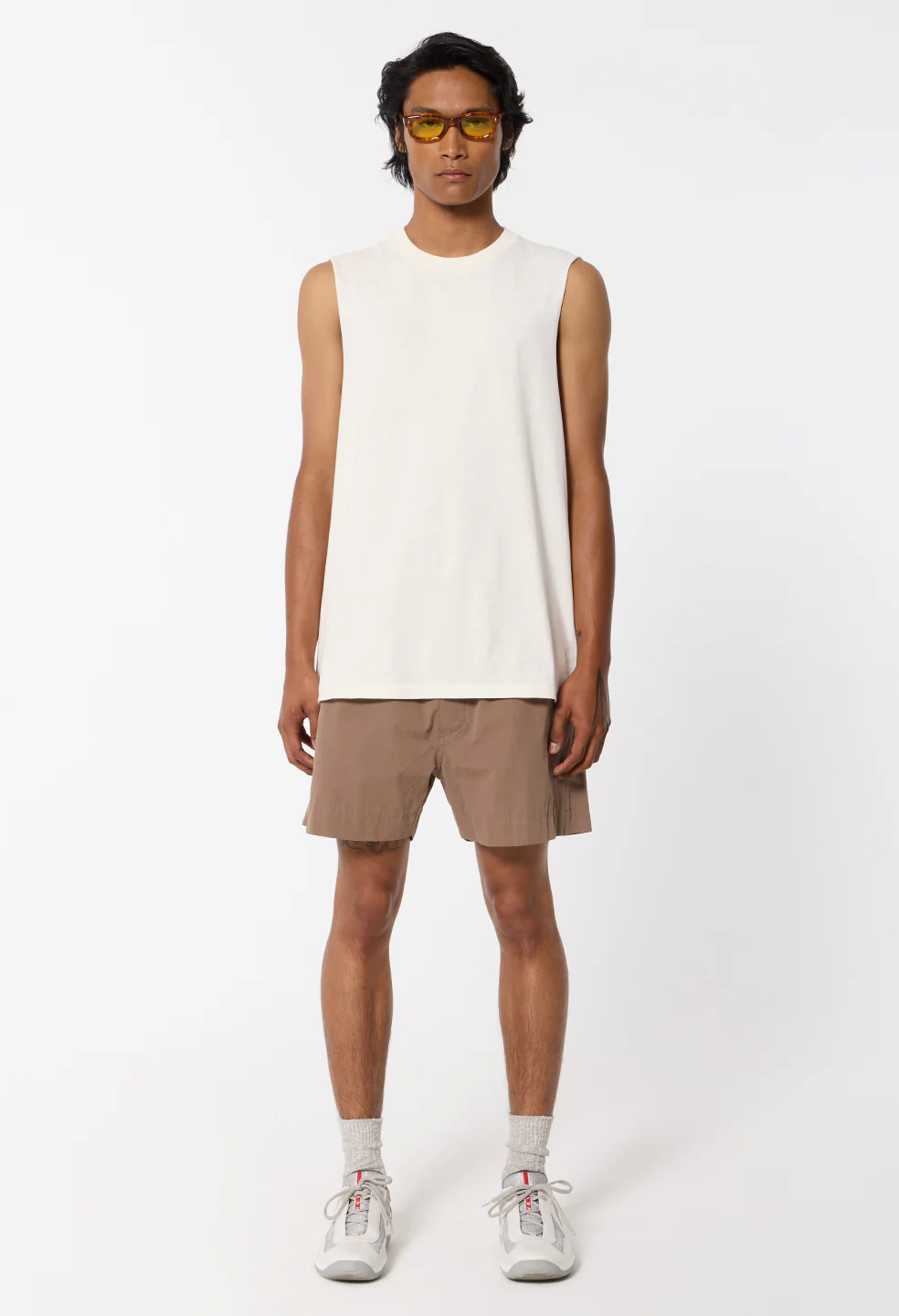 Air Spun Campus Cut-Off Tee / Salt - Image 3