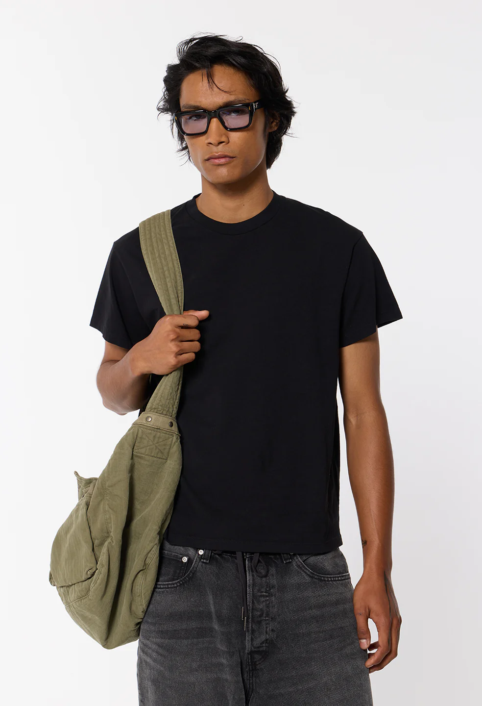Air Spun Shrunken Tee / Black - Image 2