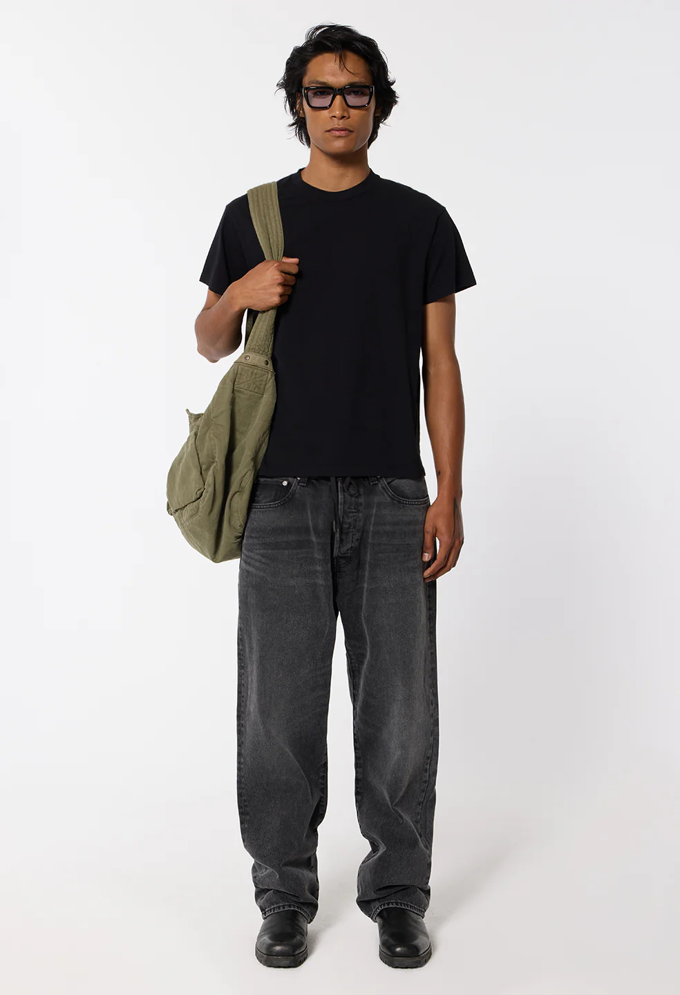 Air Spun Shrunken Tee / Black - Image 3