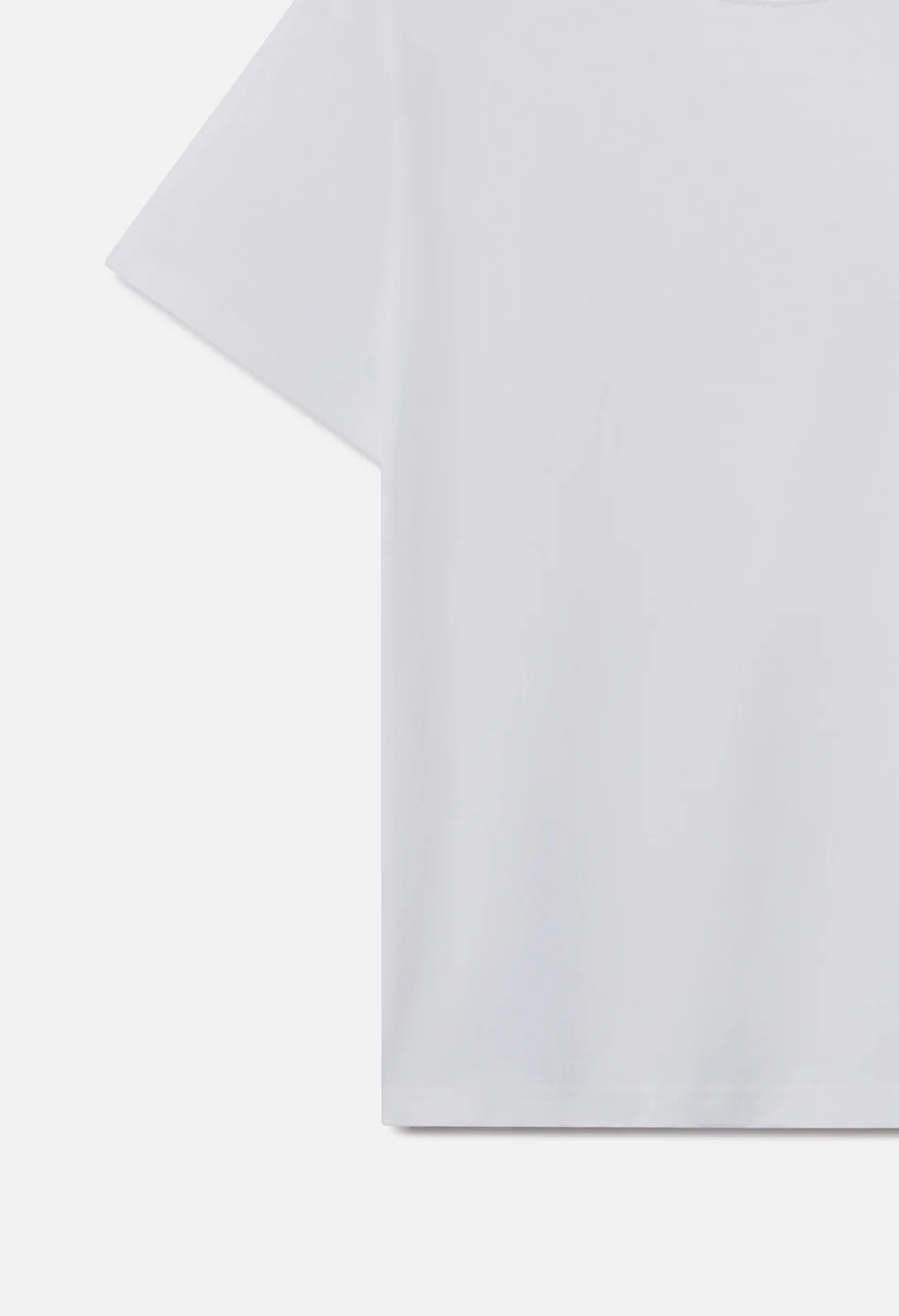 Air Spun Shrunken Tee / White - Image 4
