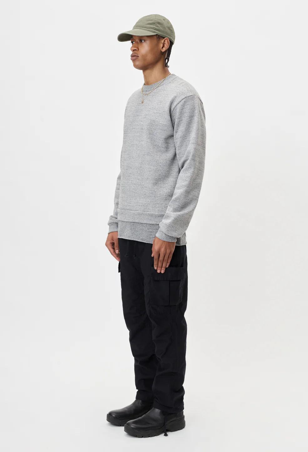 Back Sateen Cargo Pants / Black - Image 6