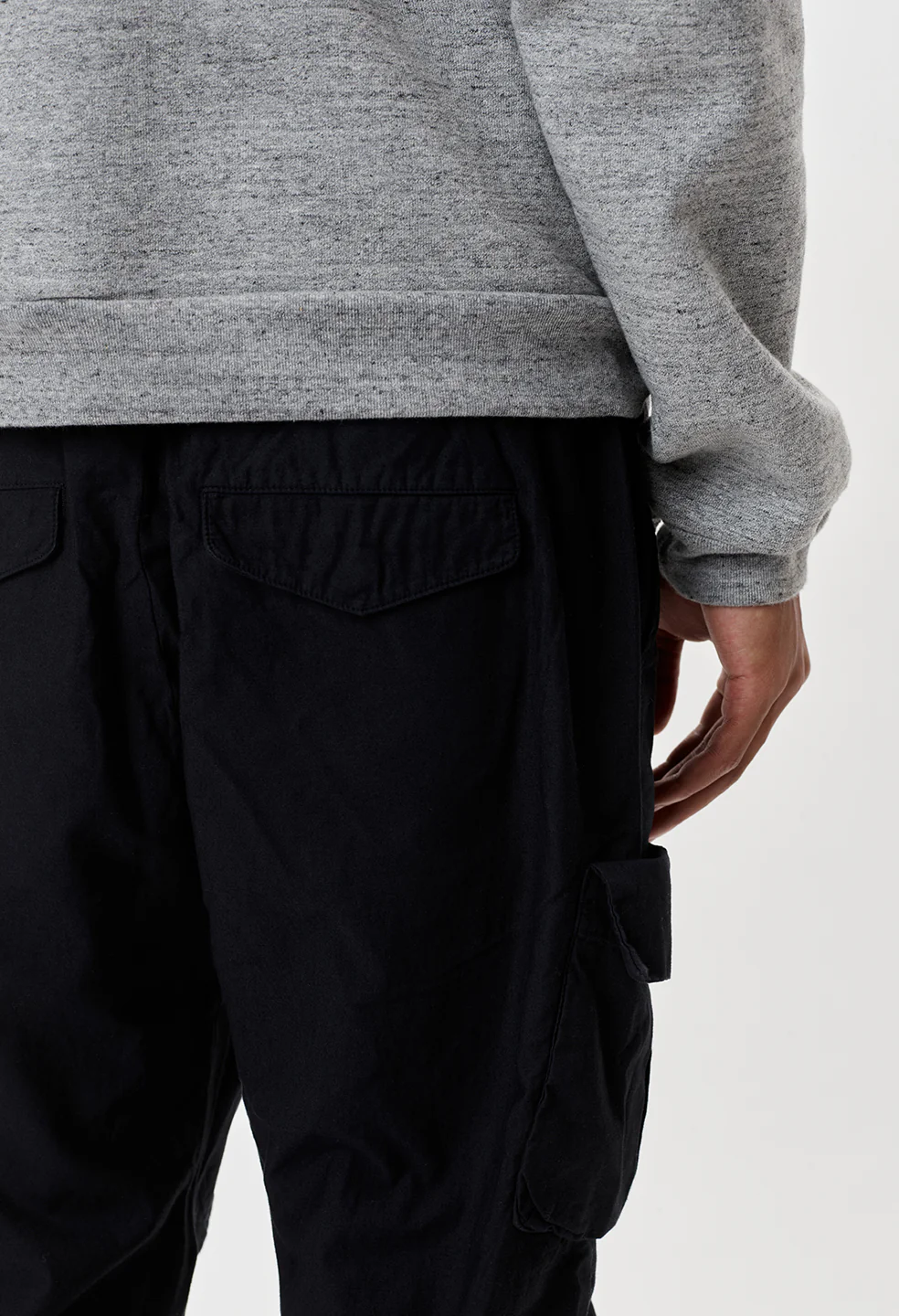 Back Sateen Cargo Pants / Black - Image 8