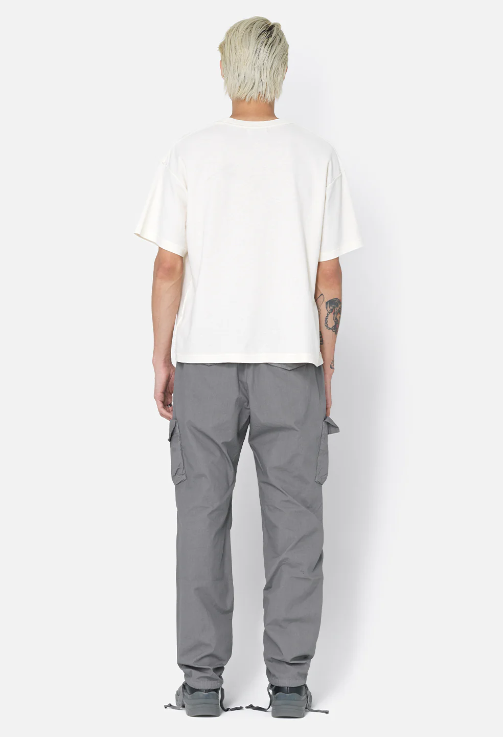 Back Sateen Cargo Pants / Charcoal - Image 5