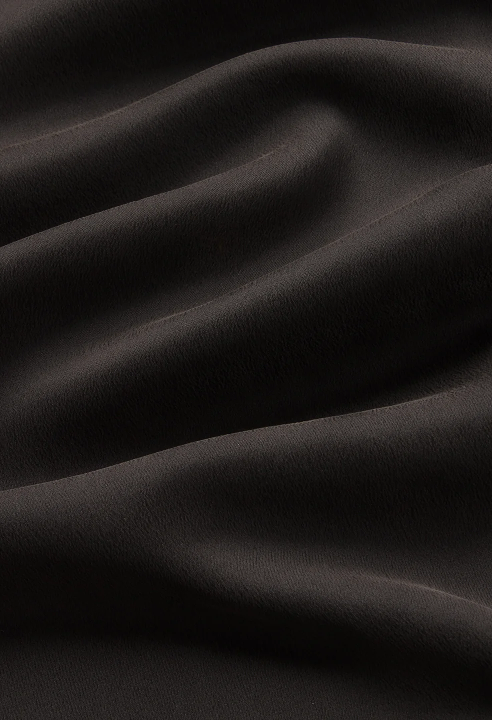 Brushed Silk Button Up / Black - Image 3