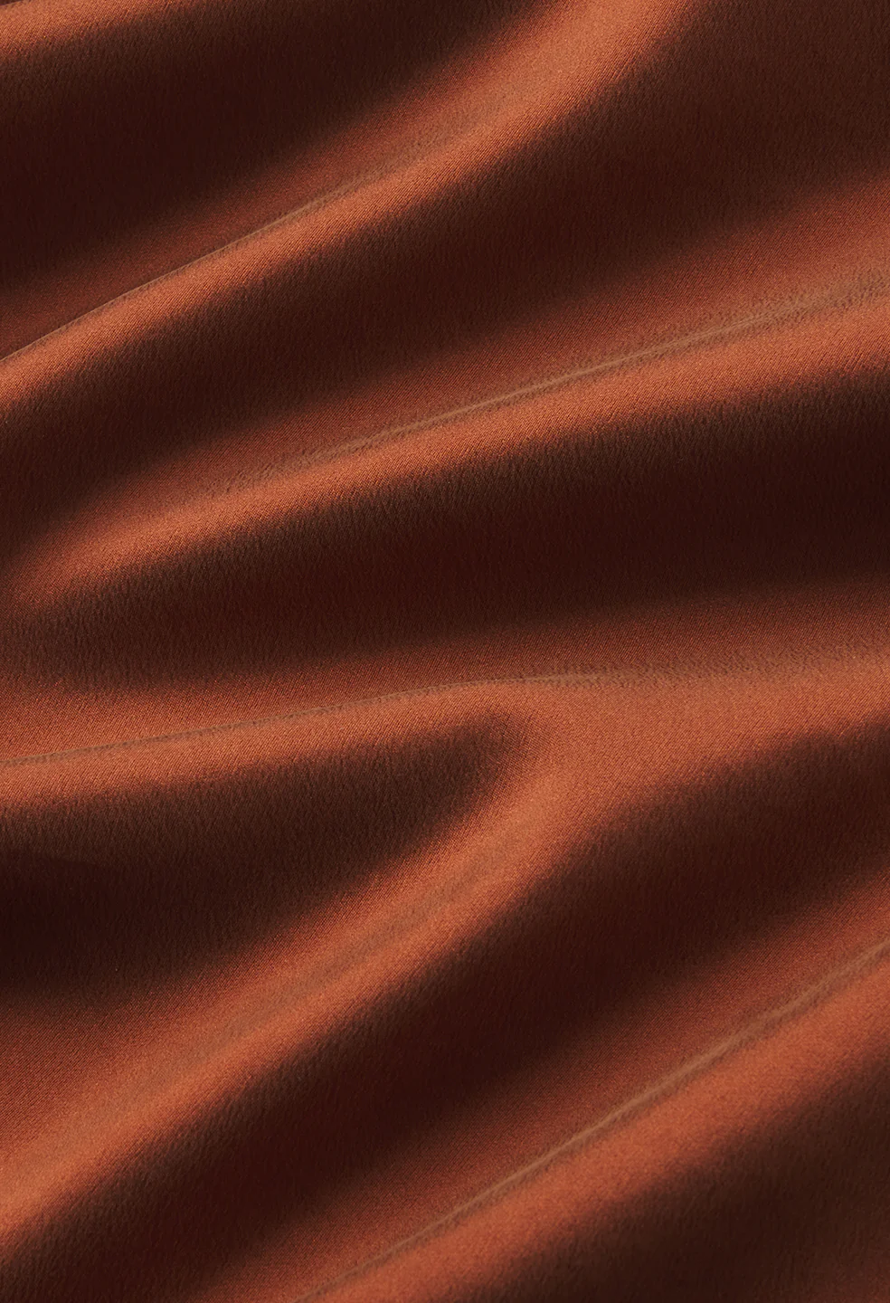 Brushed Silk Button Up / Rust - Image 3