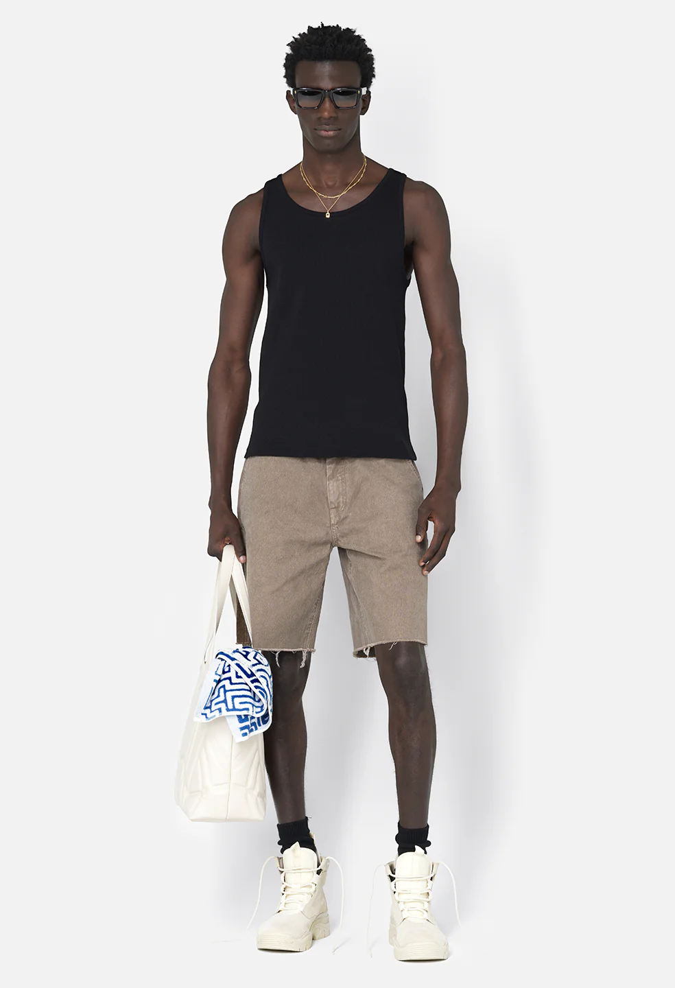 Campus Rib Tank / Black - Image 3