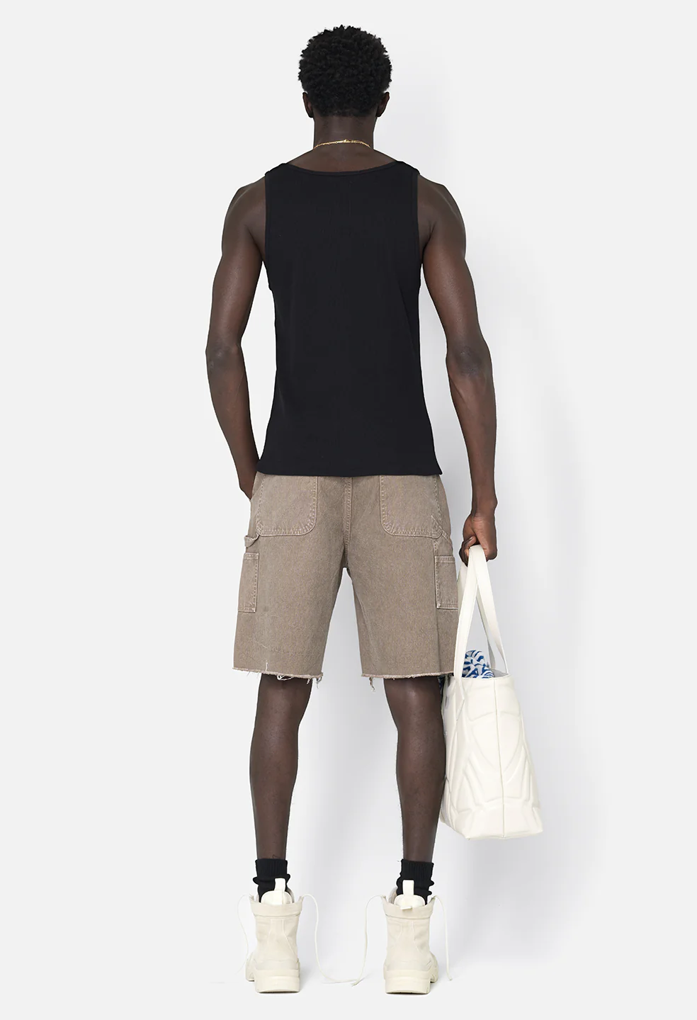 Campus Rib Tank / Black - Image 5