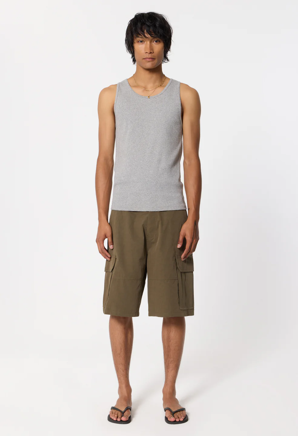 Campus Rib Tank / Heather Grey - Image 4