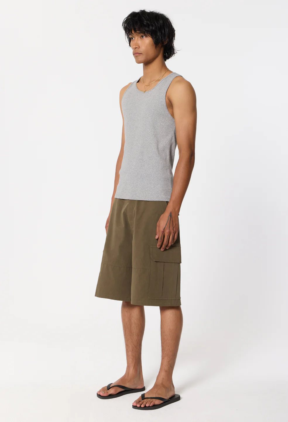 Campus Rib Tank / Heather Grey - Image 5