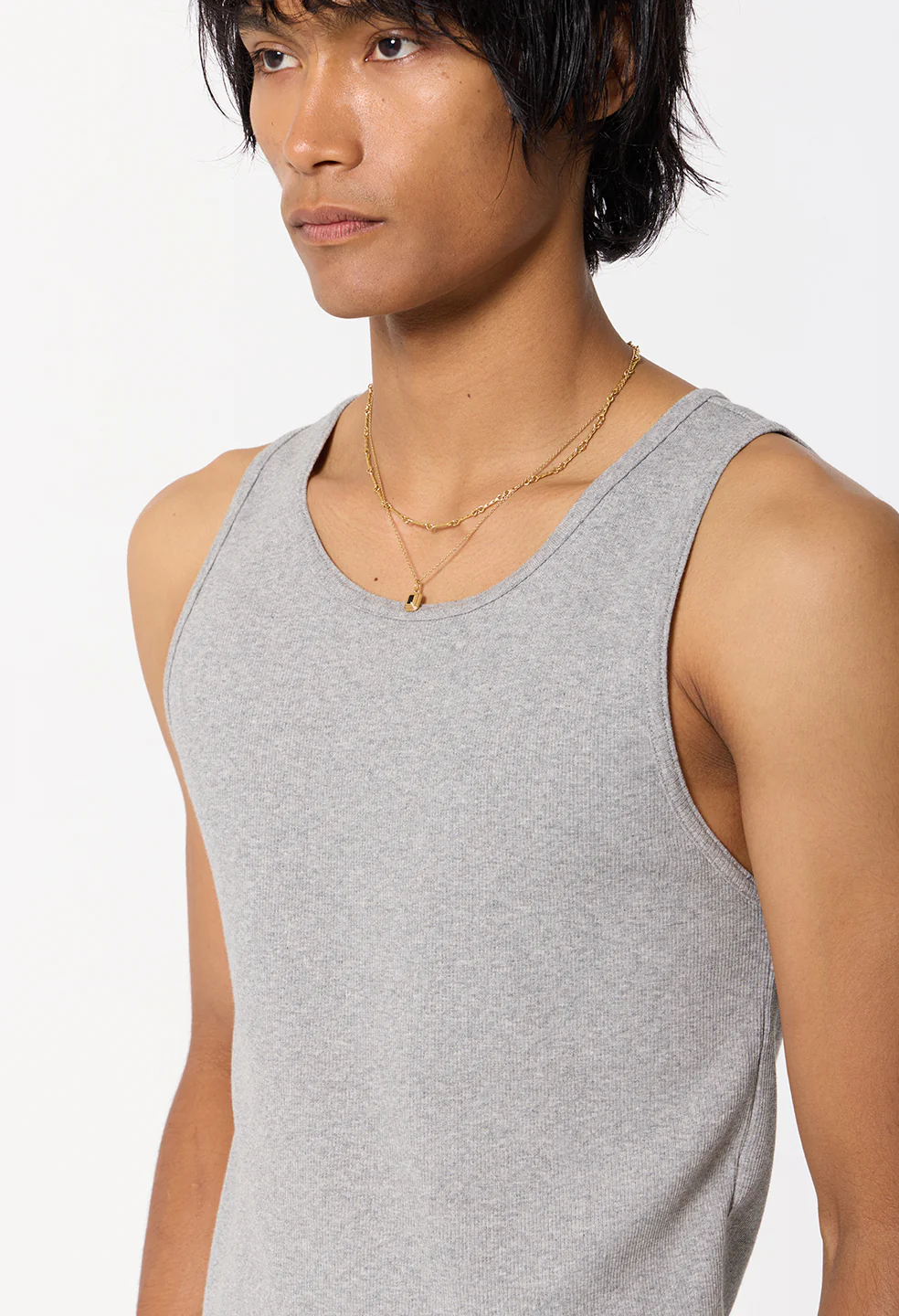 Campus Rib Tank / Heather Grey - Image 7