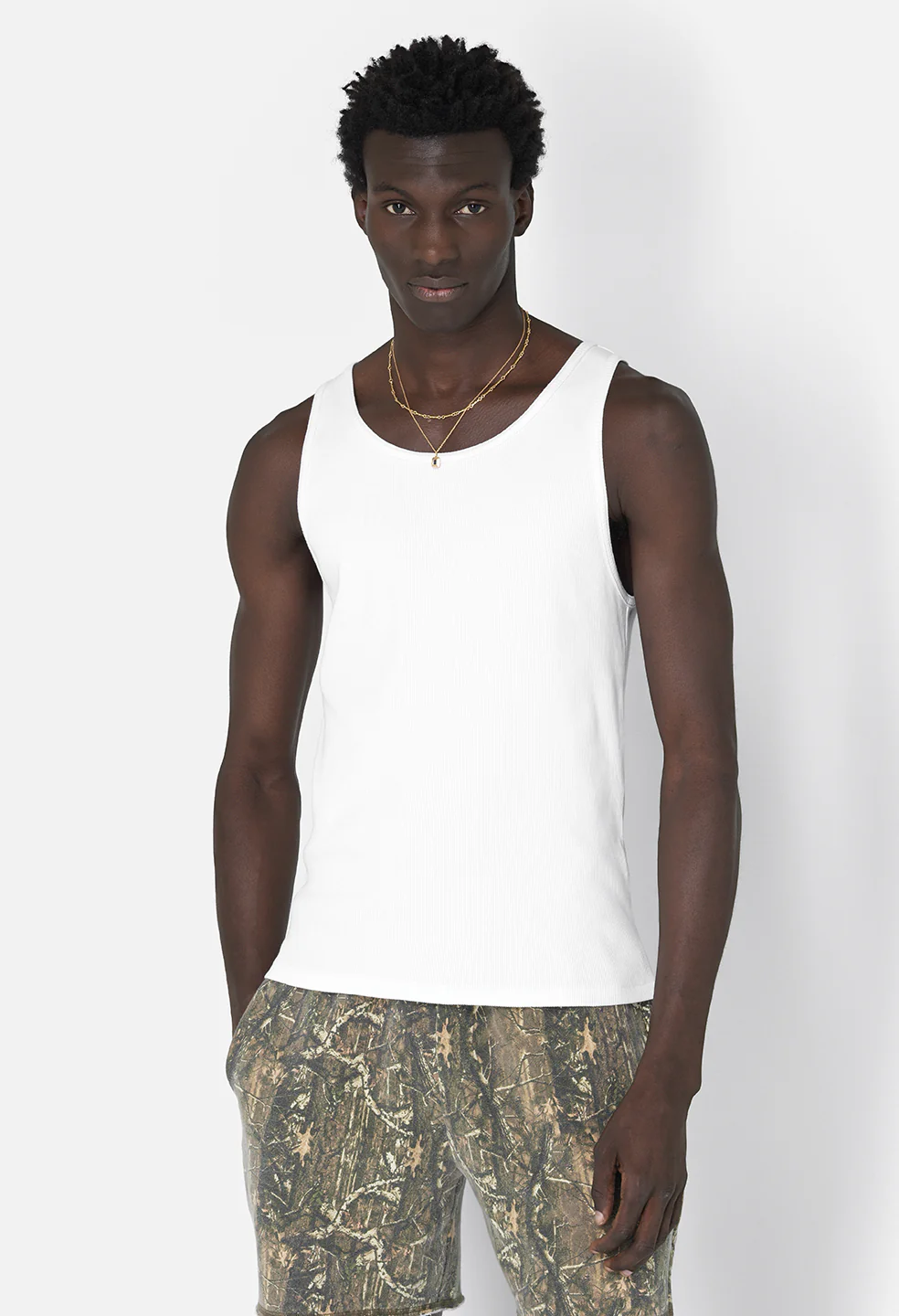 Campus Rib Tank / White - Image 6
