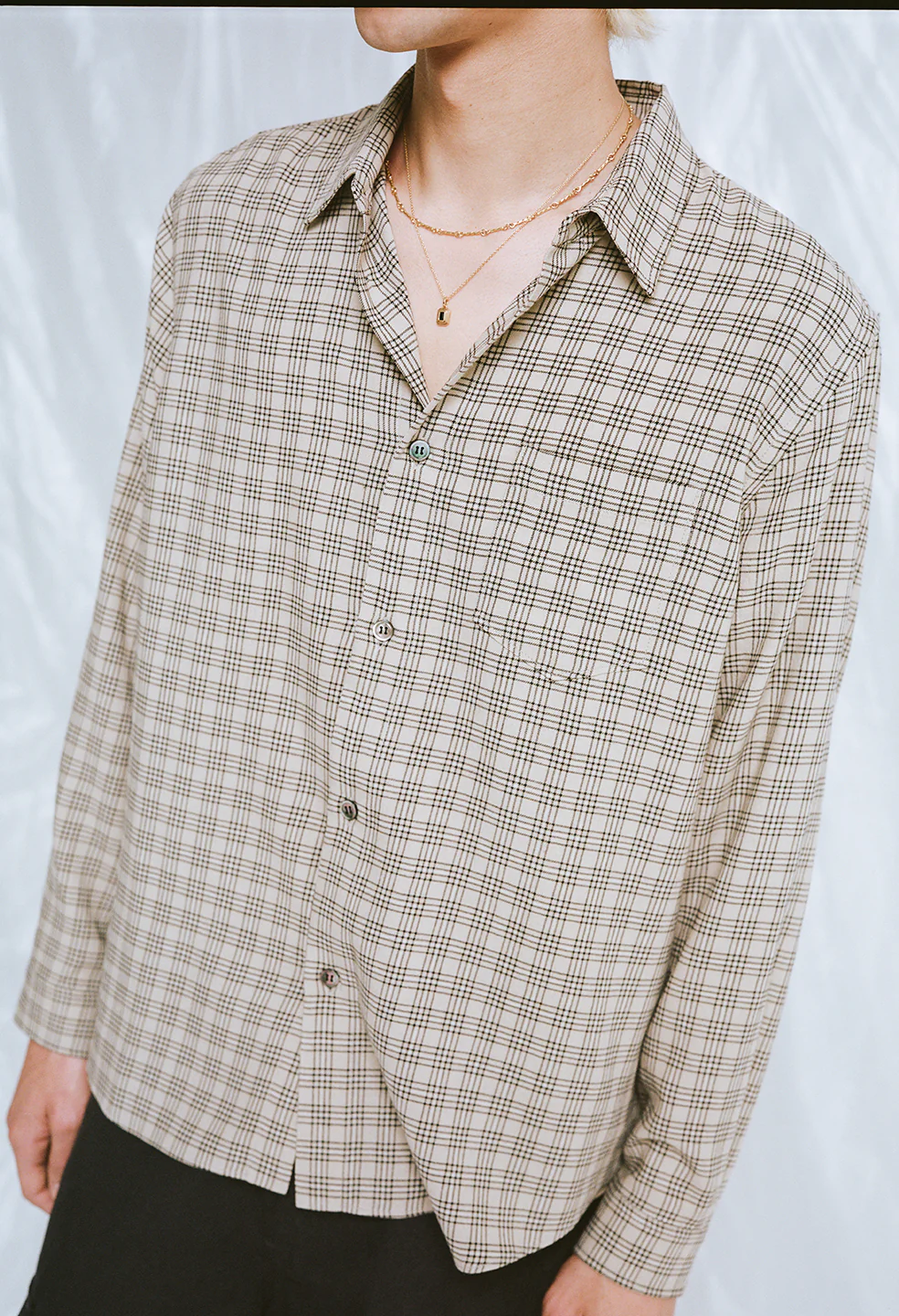 Cloak Button Up / Prato Check - Image 5