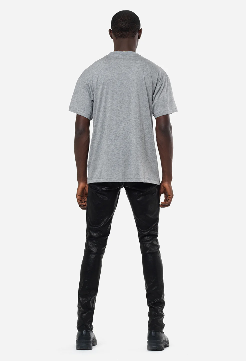 Cotton Cashmere Crew / Grey - Image 5