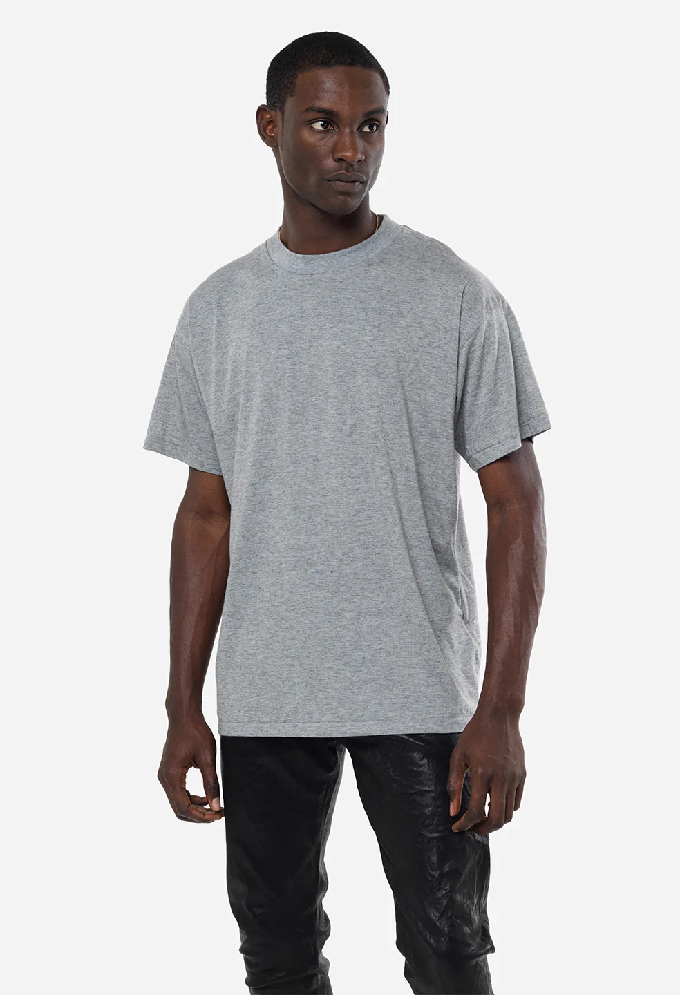 Cotton Cashmere Crew / Grey - Image 6