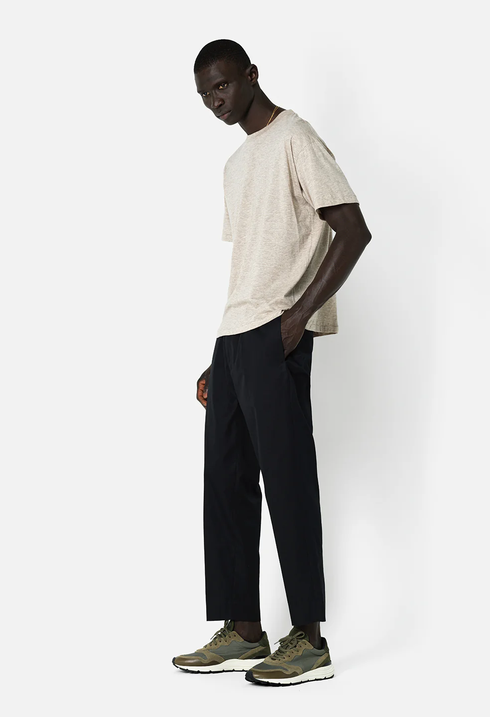 Cotton Cashmere Crew / Tan - Image 3