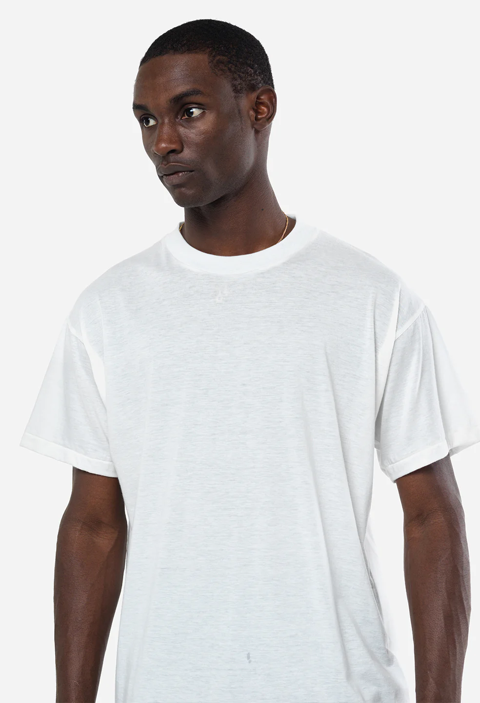 Cotton Cashmere Crew / White - Image 6