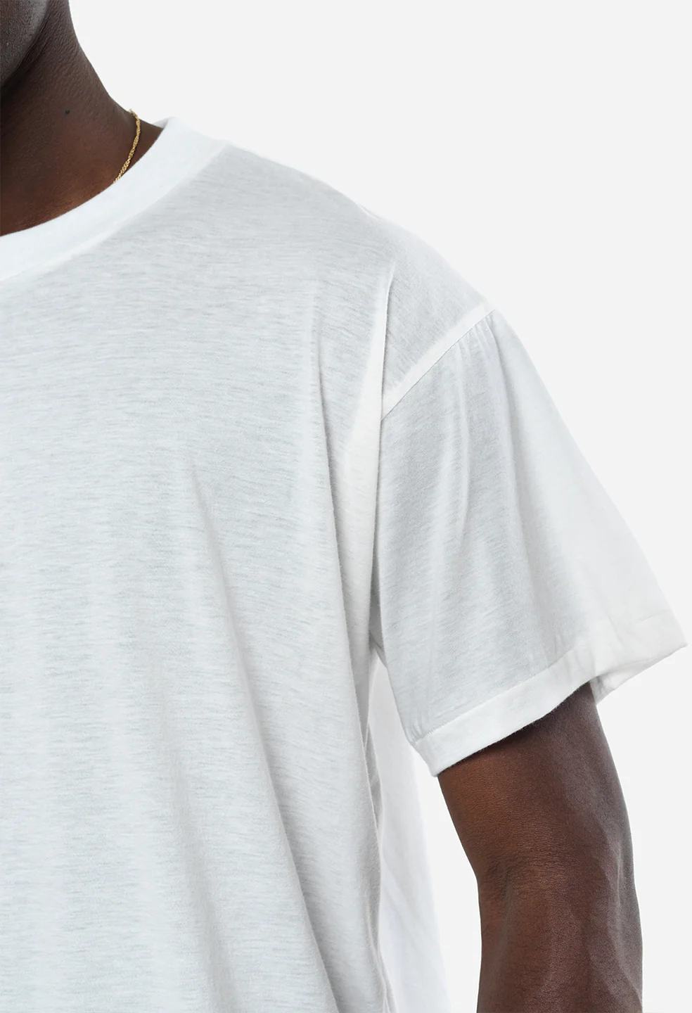 Cotton Cashmere Crew / White - Image 8