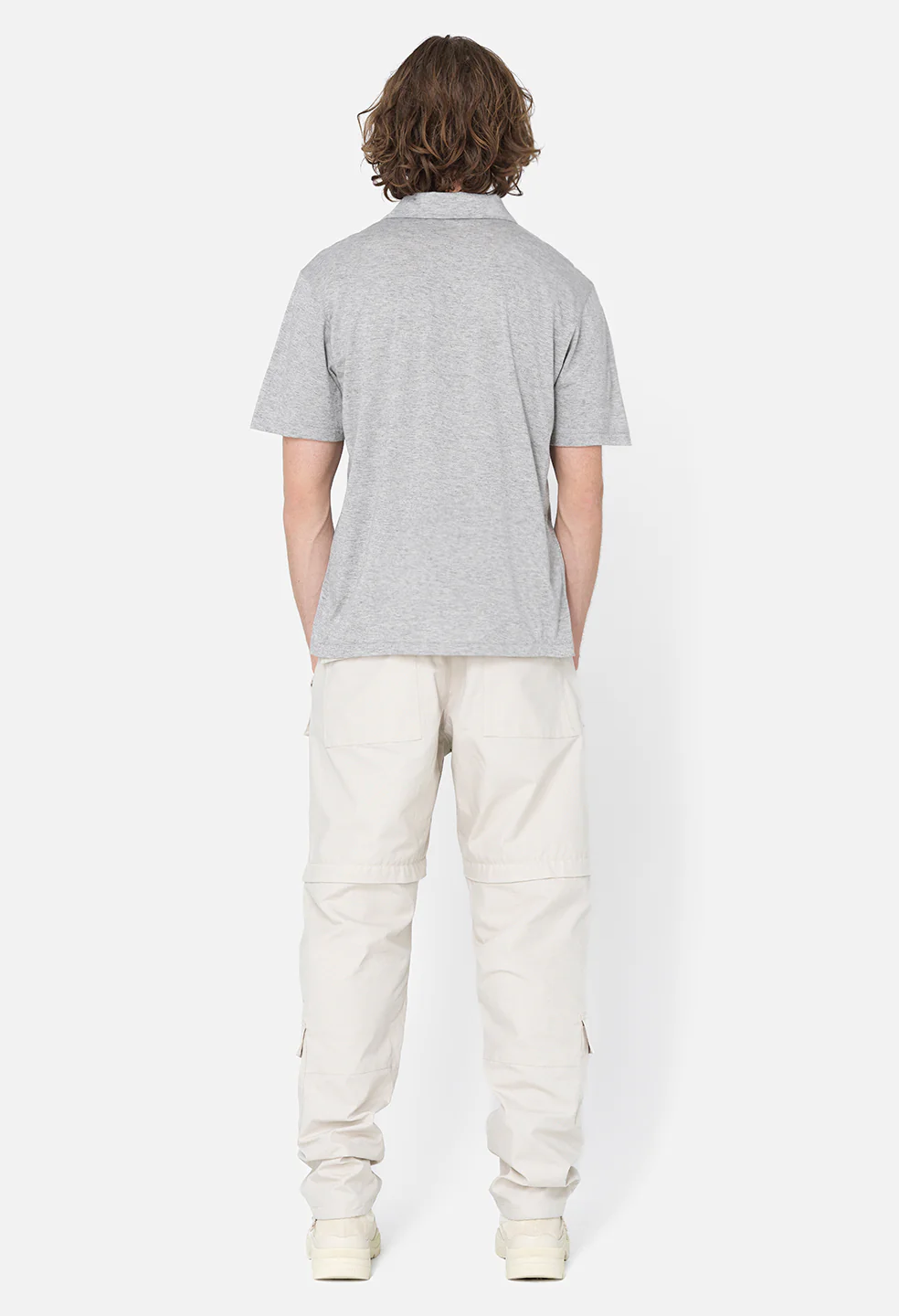 Cotton Cashmere Polo / Grey - Image 5