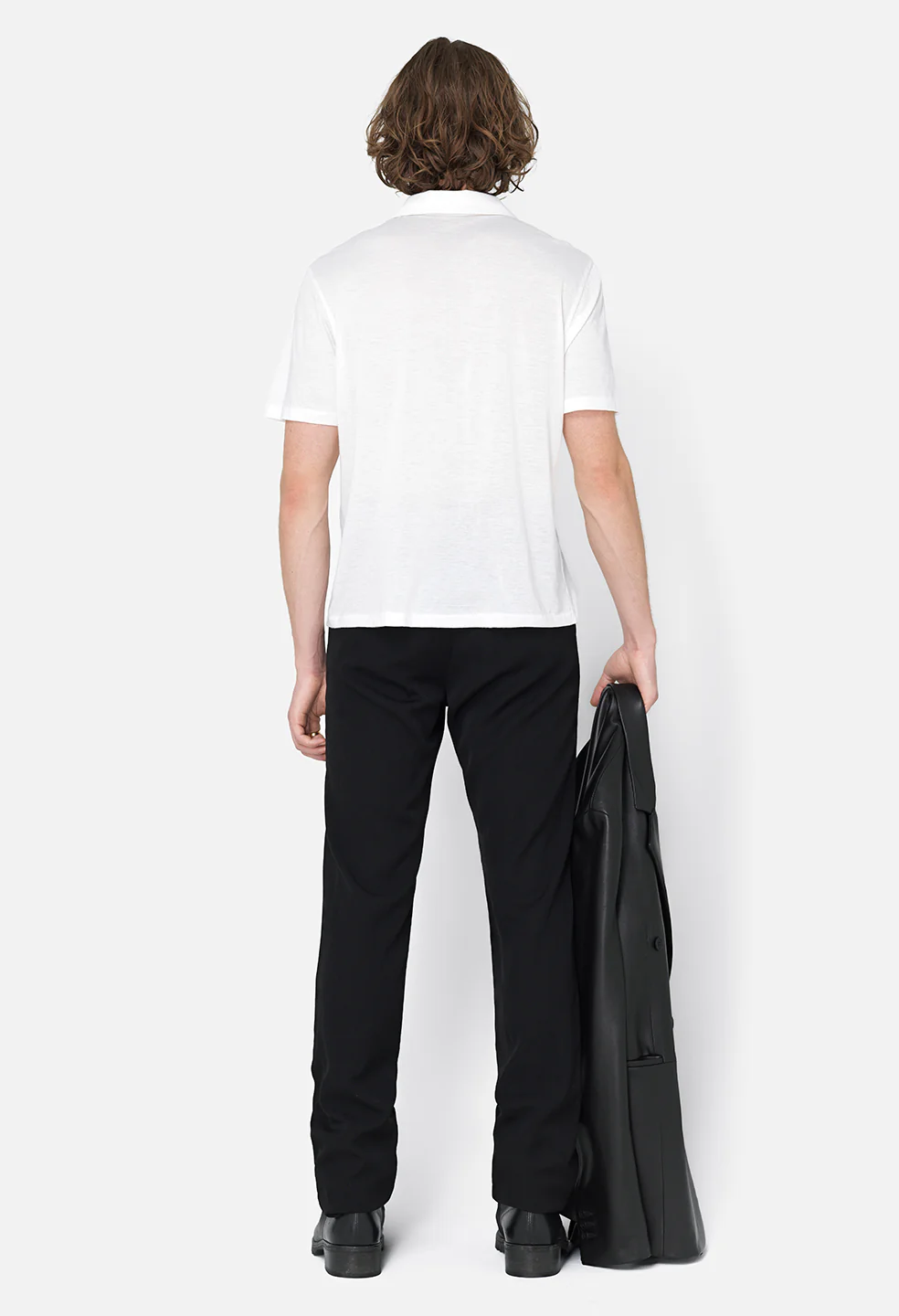 Cotton Cashmere Polo / White - Image 6