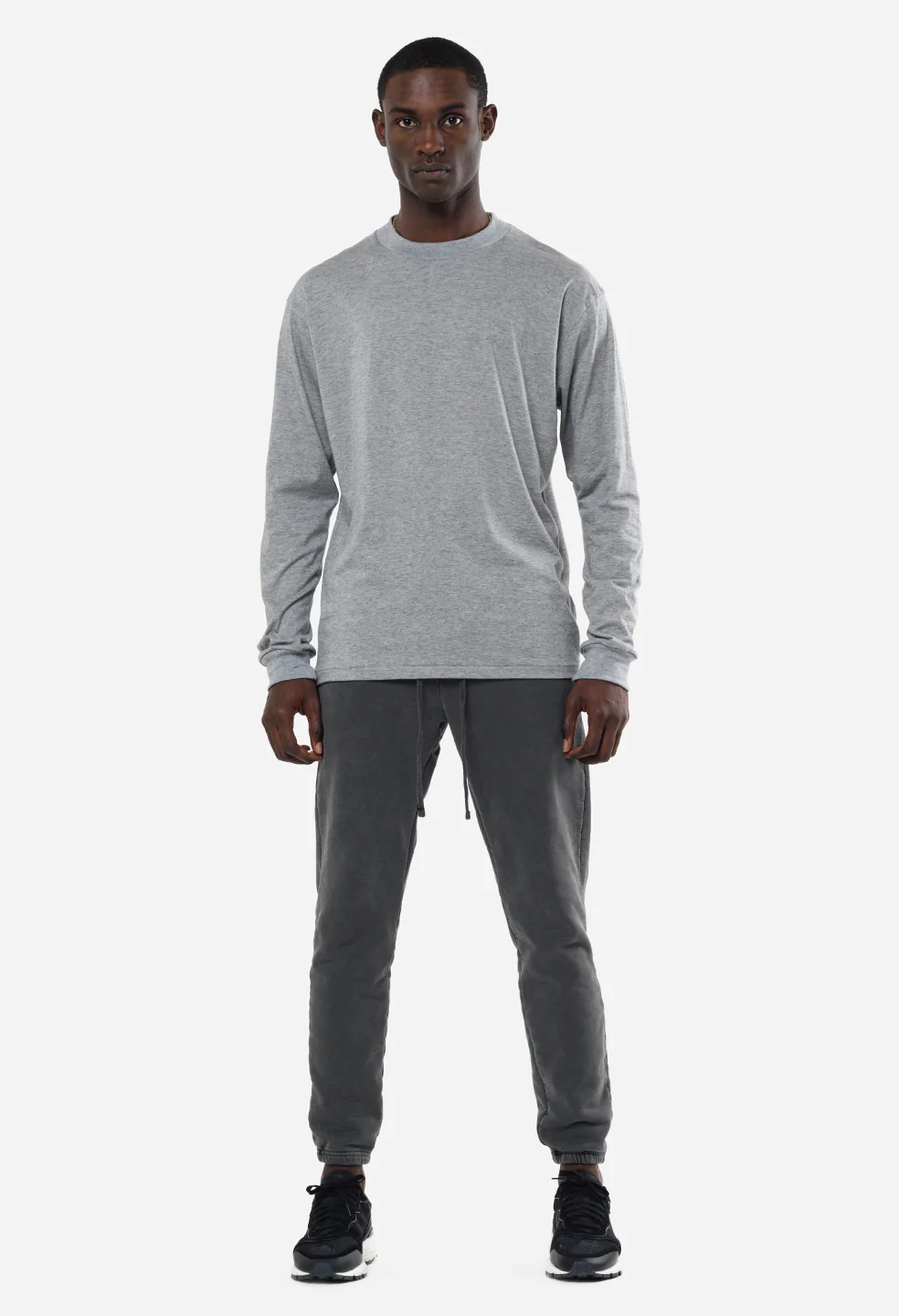 Cotton Cashmere Pullover / Grey - Image 3