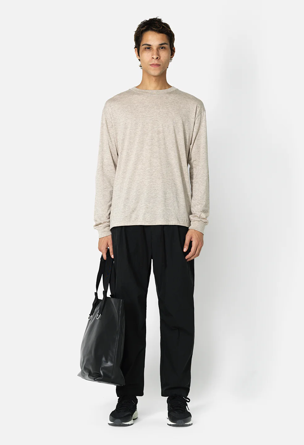 Cotton Cashmere Pullover / Tan - Image 3