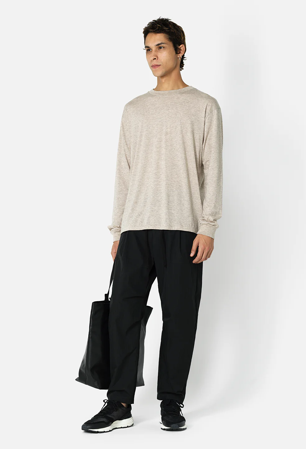 Cotton Cashmere Pullover / Tan - Image 4