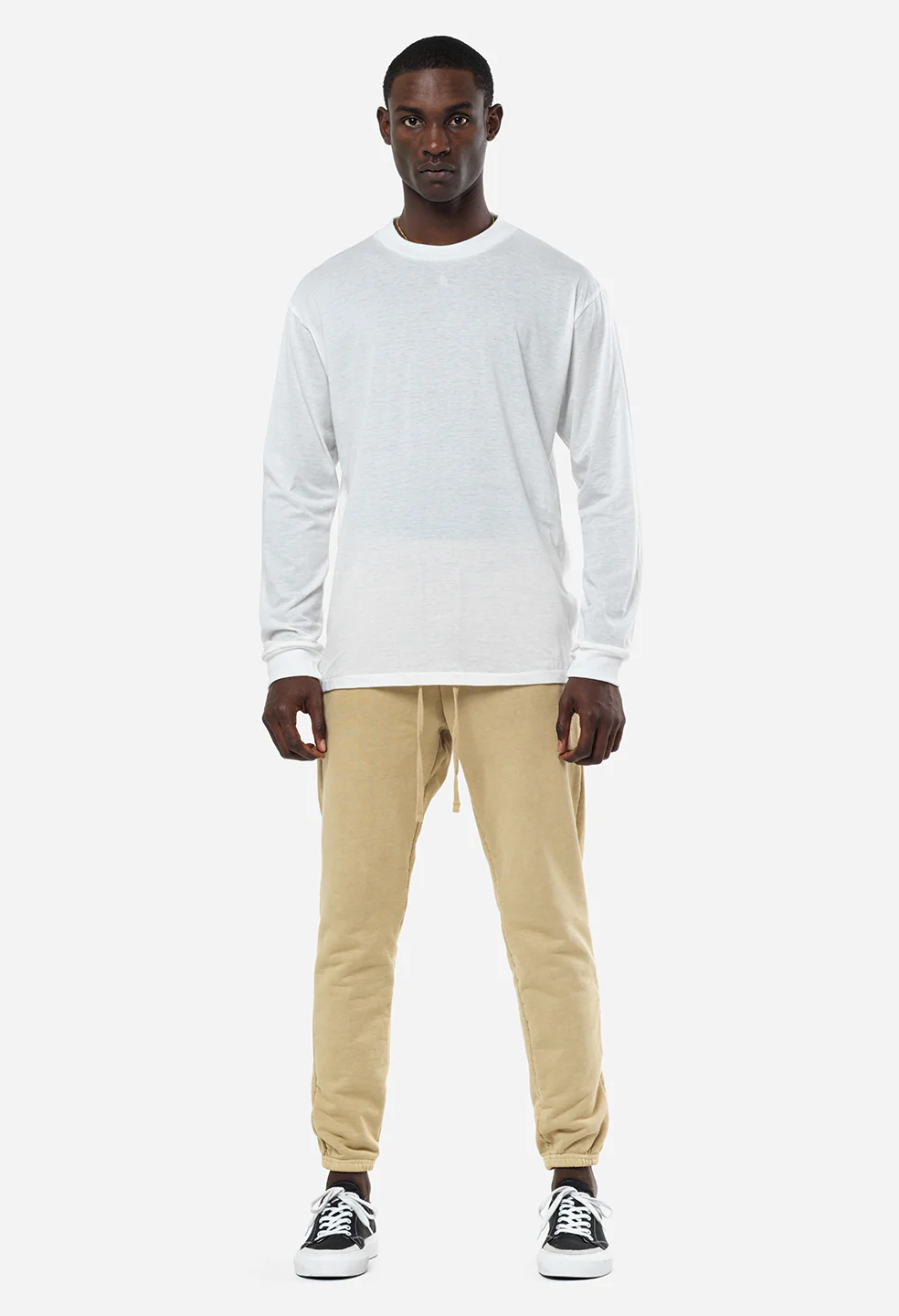 Cotton Cashmere Pullover / White - Image 3