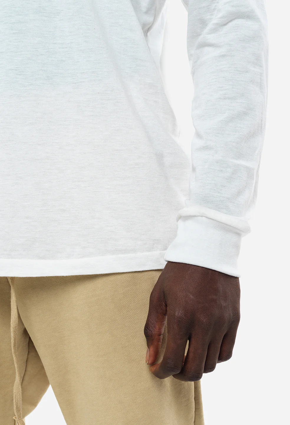 Cotton Cashmere Pullover / White - Image 6