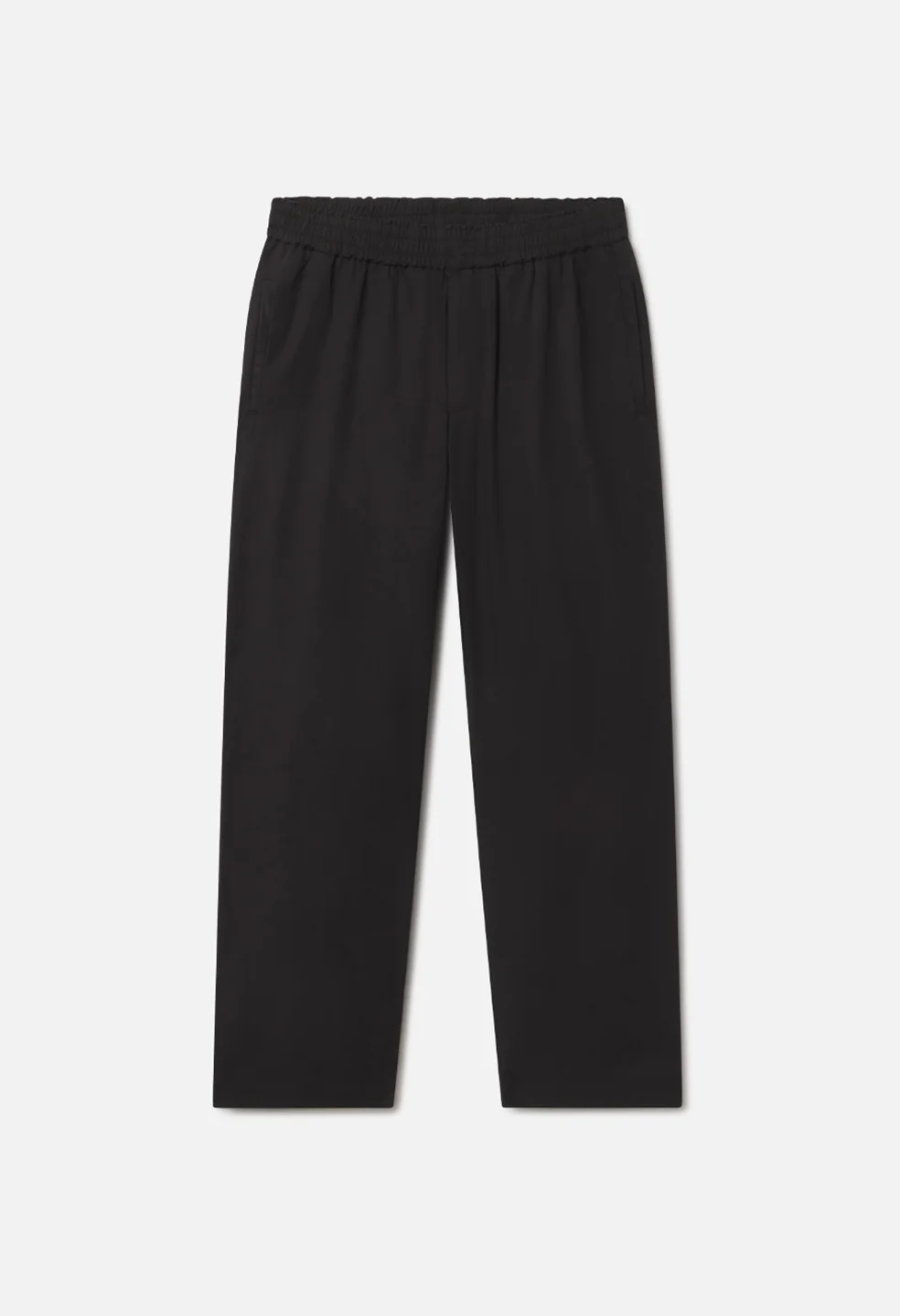 Cotton Easy Trouser / Black