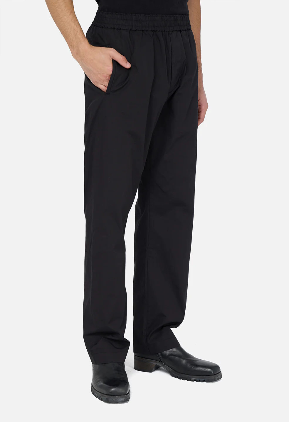Cotton Easy Trouser / Black - Image 2
