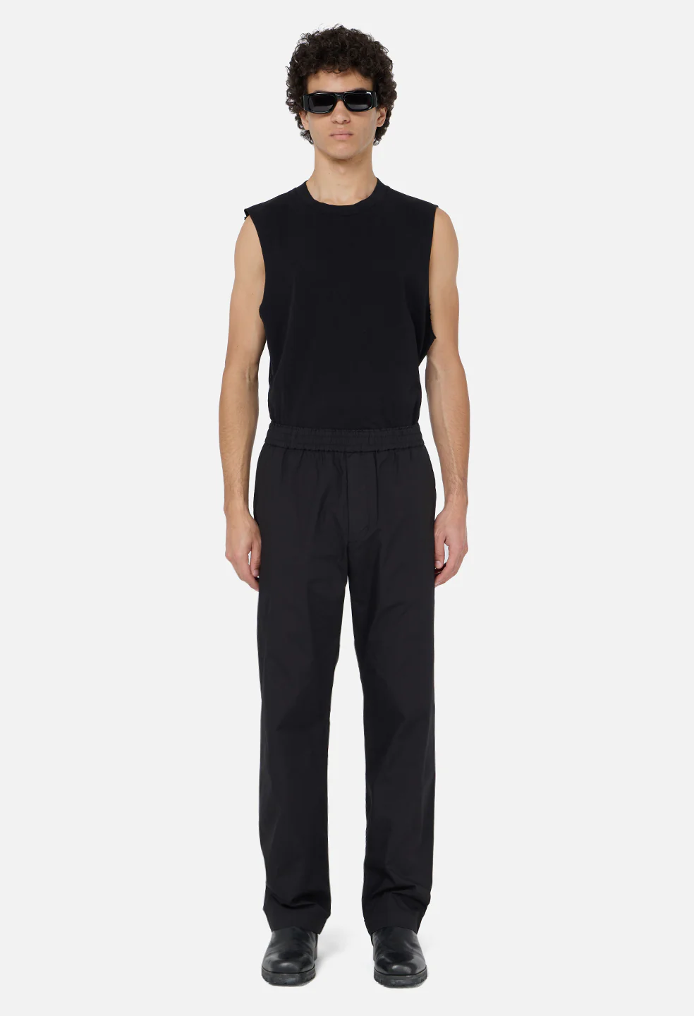 Cotton Easy Trouser / Black - Image 3