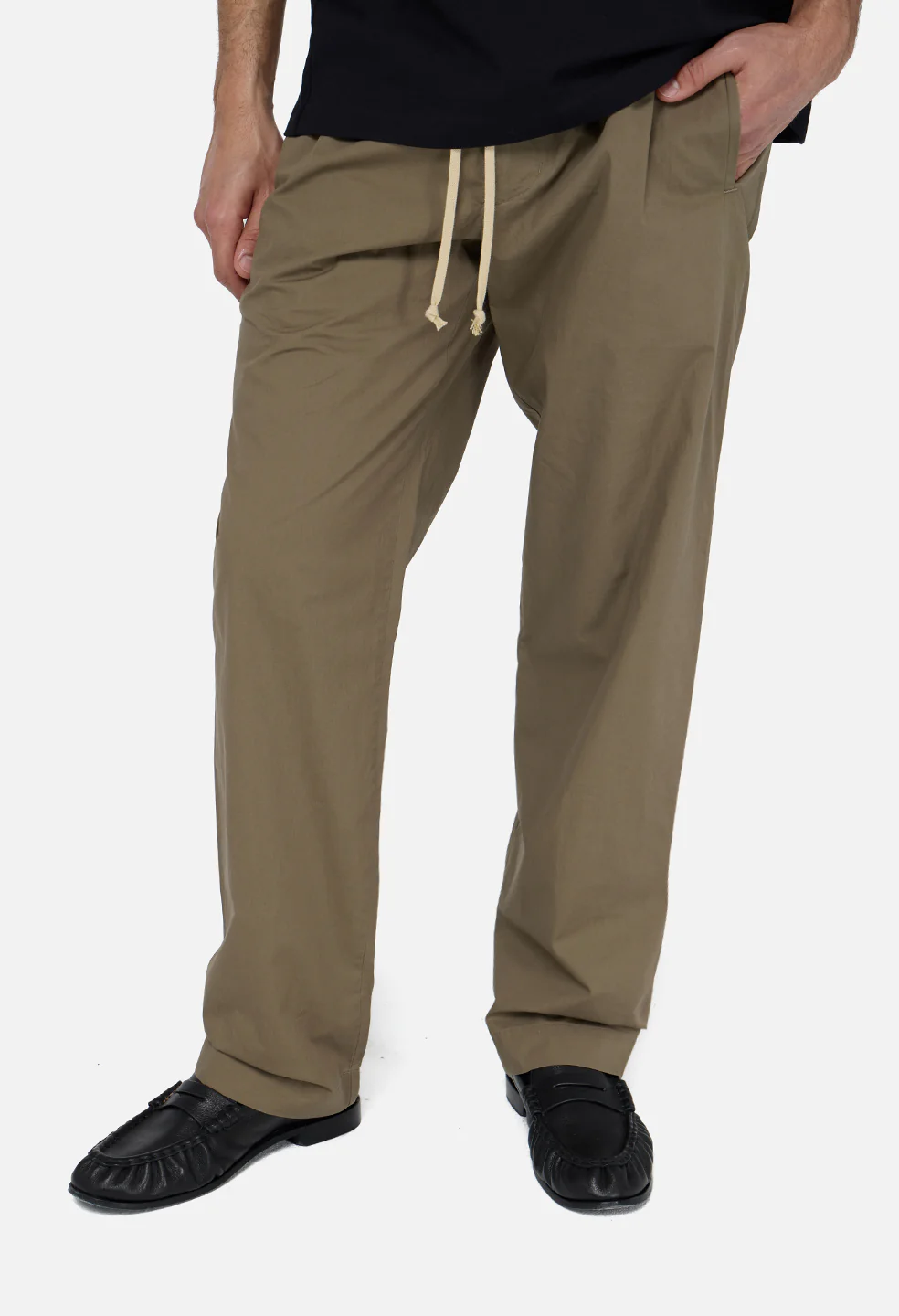 Cotton Easy Trouser / Mocha - Image 2
