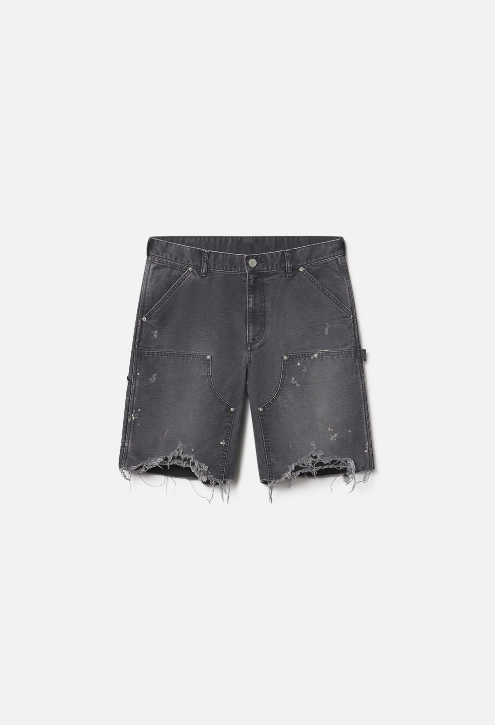 Desert Snow Cut-Off Work Short / Washed Black