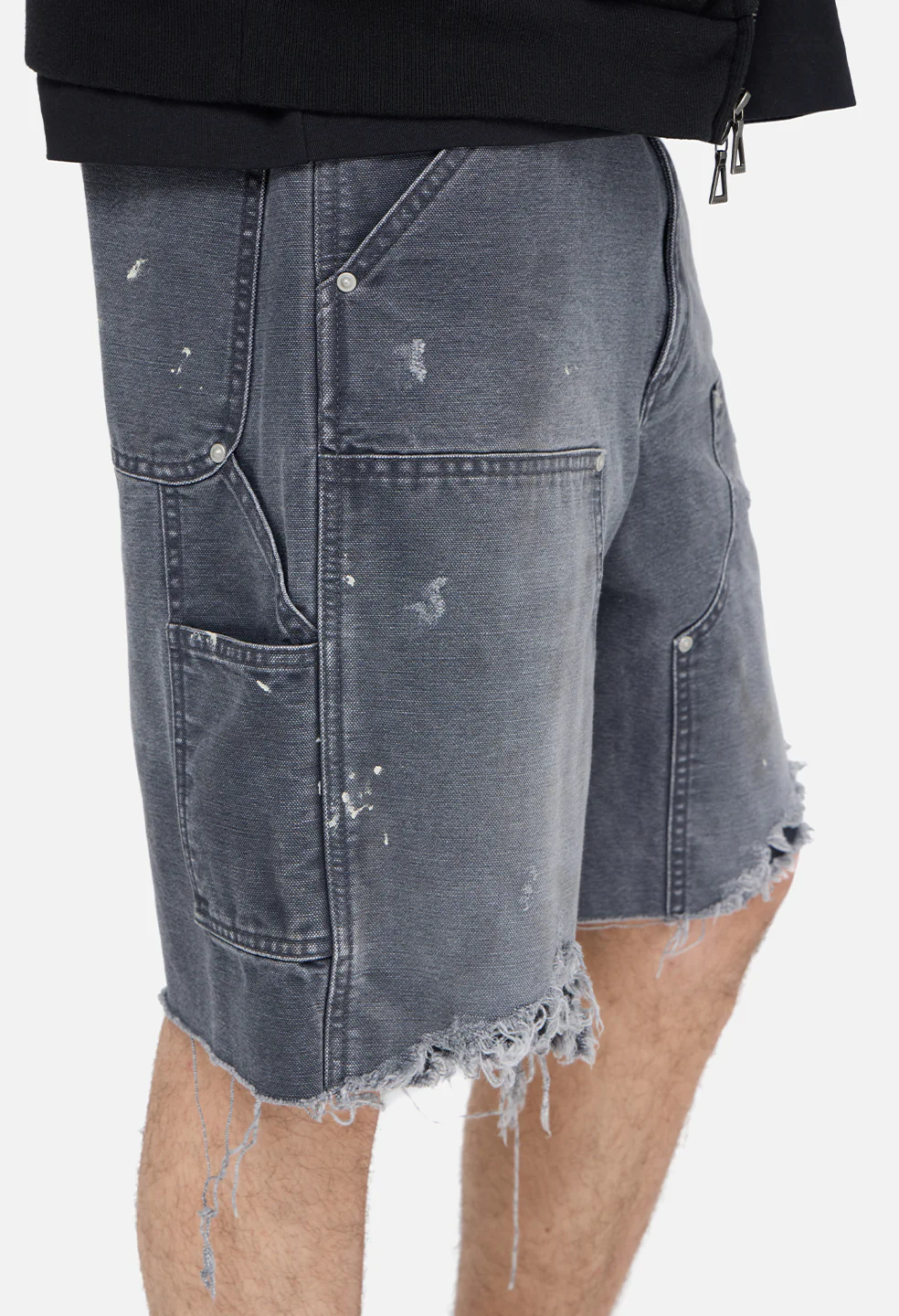 Desert Snow Cut-Off Work Short / Washed Black - Image 7