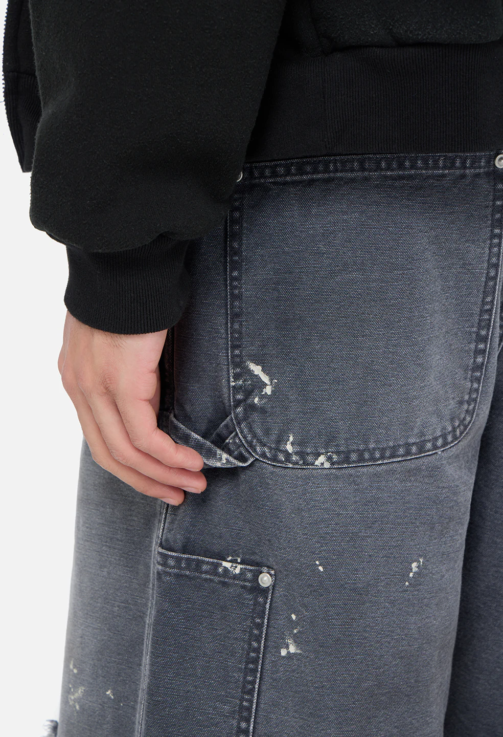 Desert Snow Cut-Off Work Short / Washed Black - Image 8