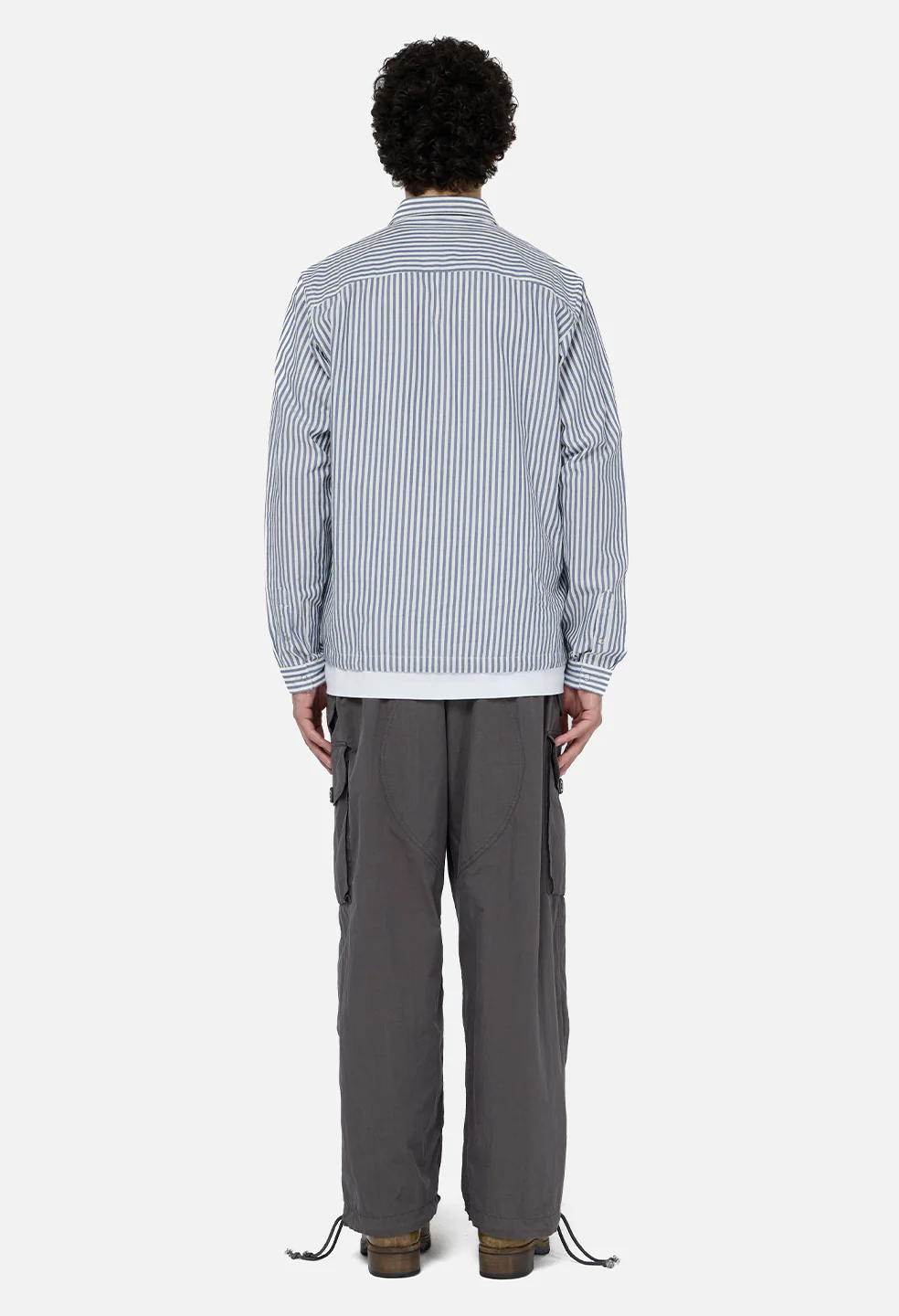 Gallery Snap Shirt / Blue x White Stripe - Image 5