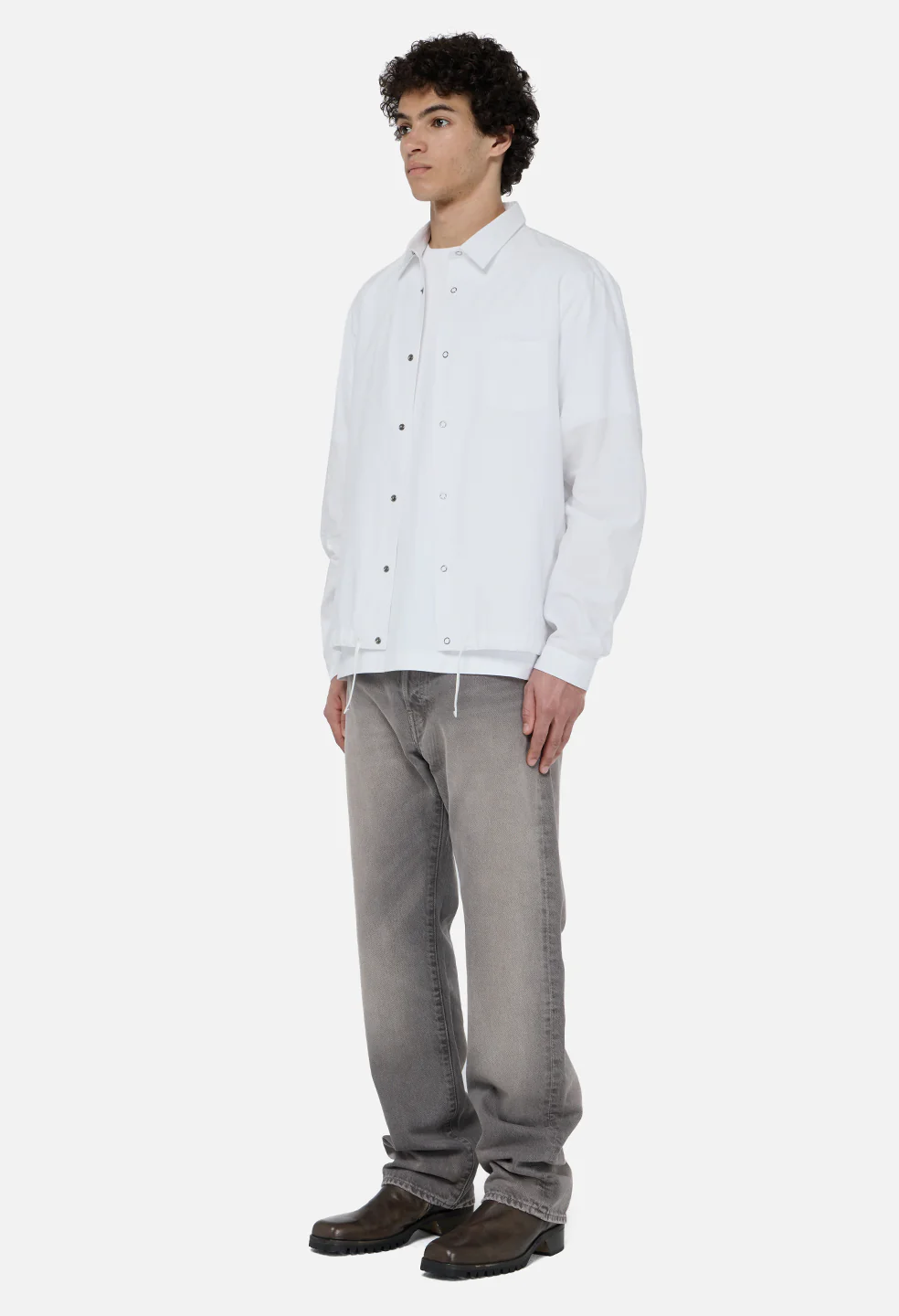 Gallery Snap Shirt / White - Image 4