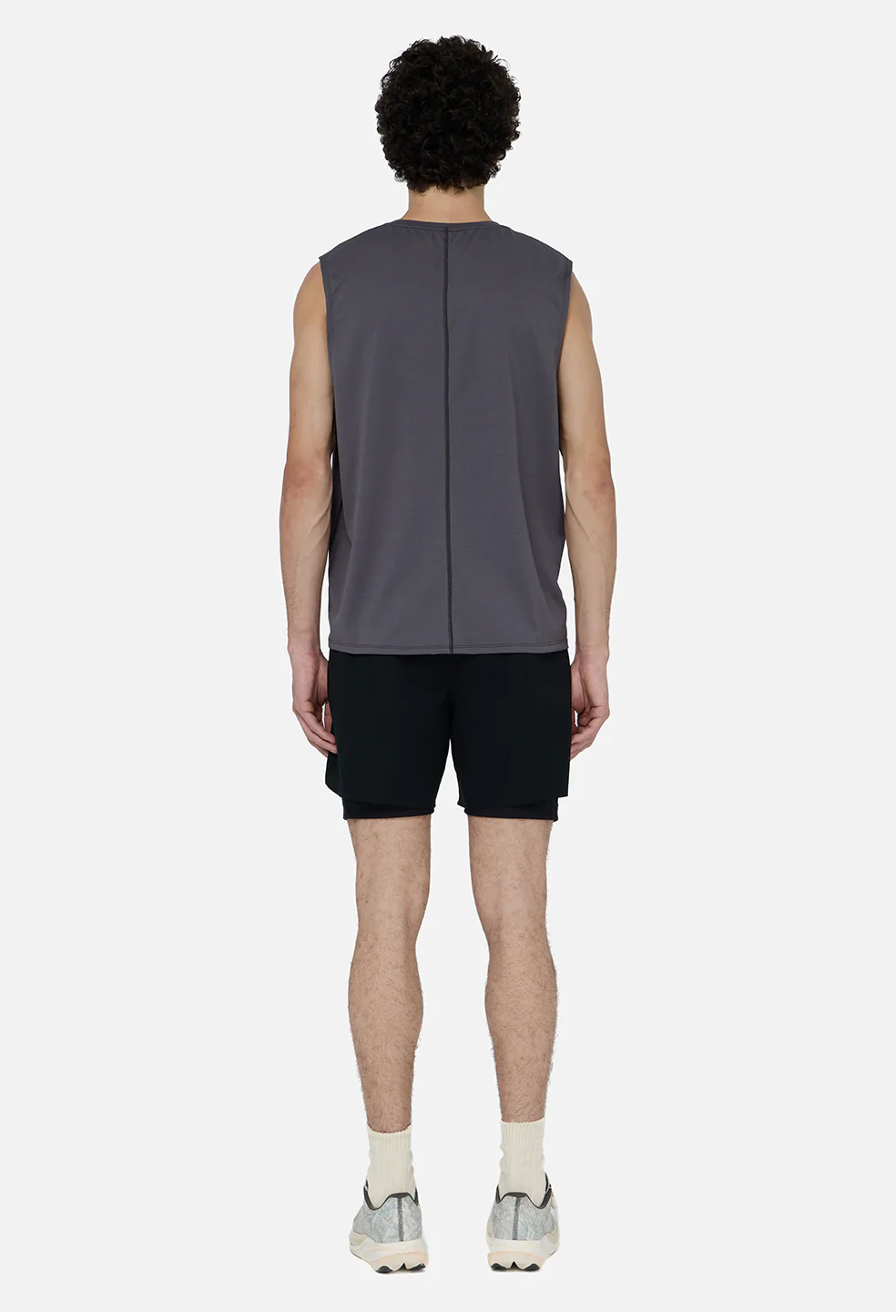 Grid-Mesh Sprint Shorts / Black - Image 5