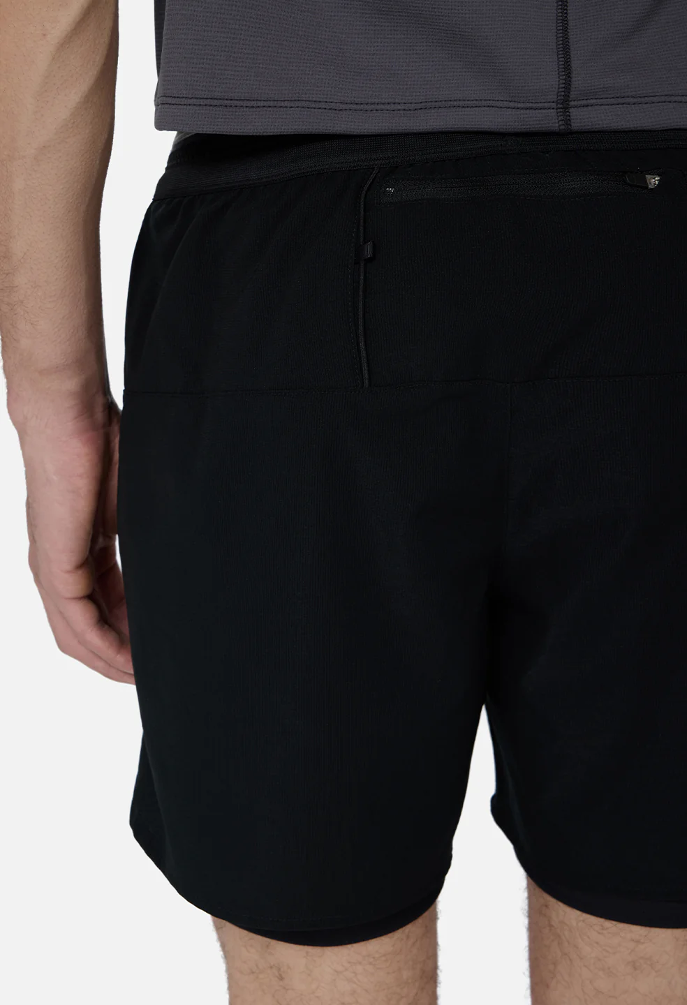 Grid-Mesh Sprint Shorts / Black - Image 8