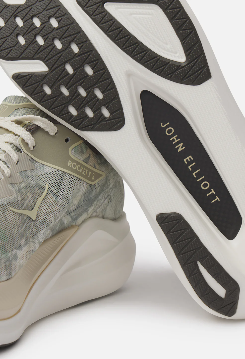 John Elliott x Hoka Rocket X 3 / Spray Green x Antique White - Image 10