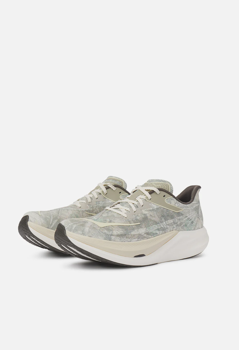 John Elliott x Hoka Rocket X 3 / Spray Green x Antique White - Image 5