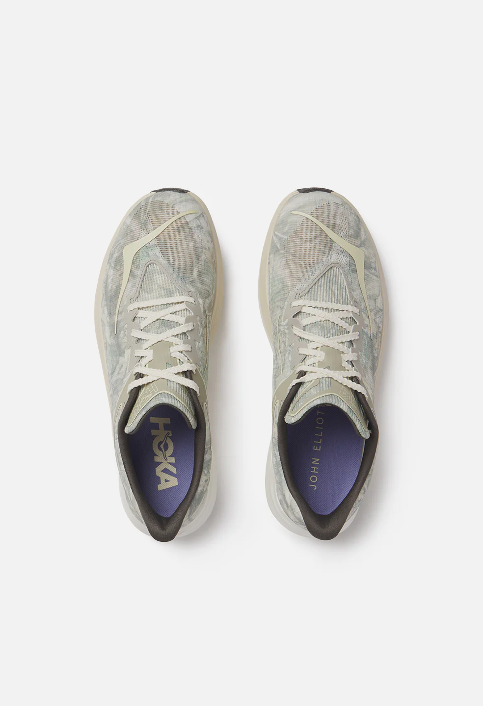 John Elliott x Hoka Rocket X 3 / Spray Green x Antique White - Image 6