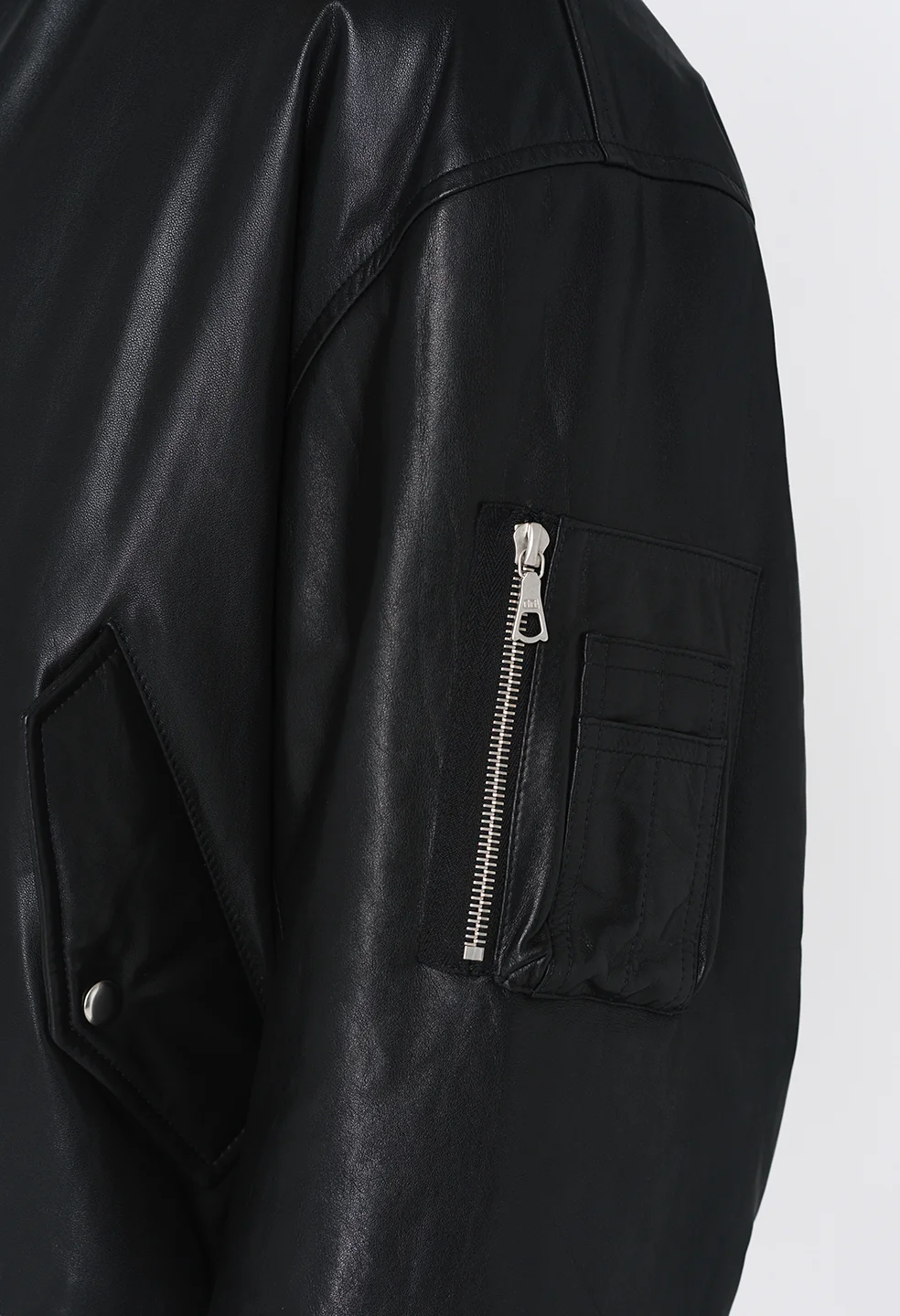 Leather Andes Bomber / Black - Image 8