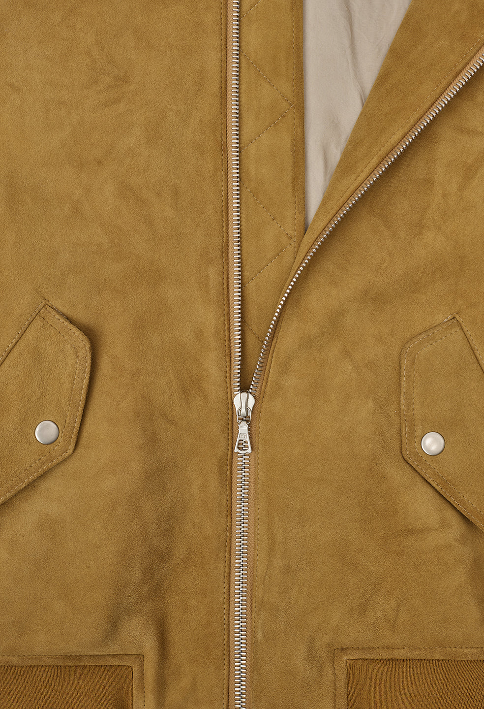 Leather Bogota Bomber / Tan Suede - Image 10