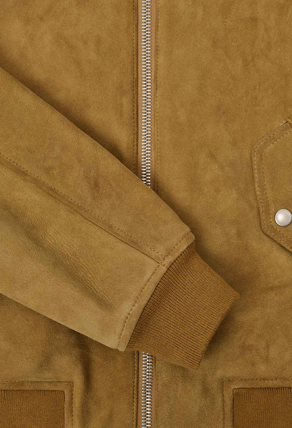 Leather Bogota Bomber / Tan Suede - Image 12