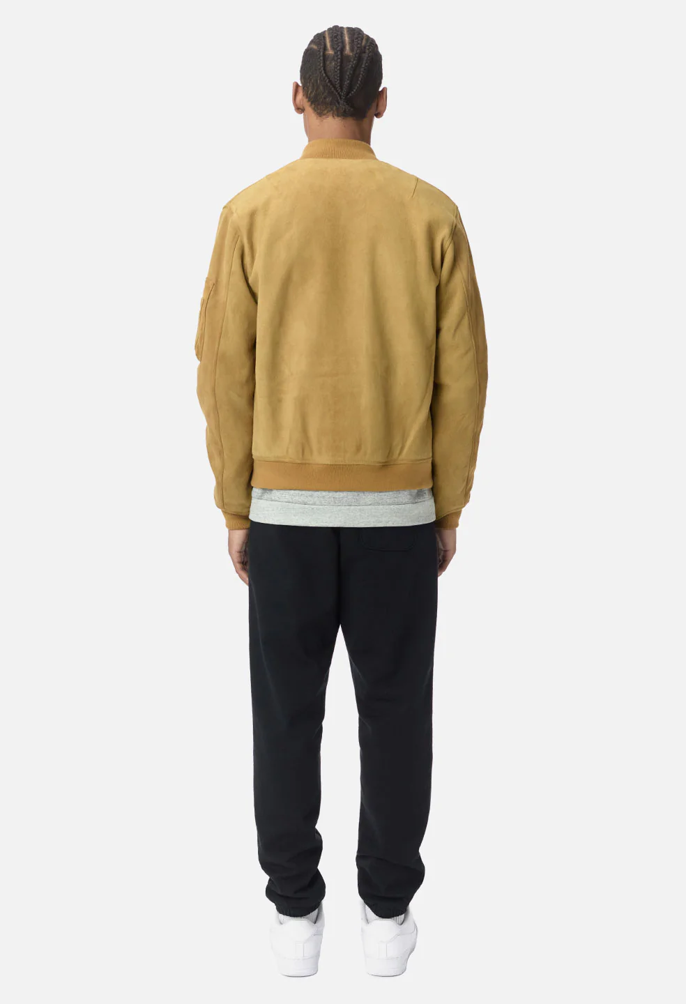 Leather Bogota Bomber / Tan Suede - Image 6
