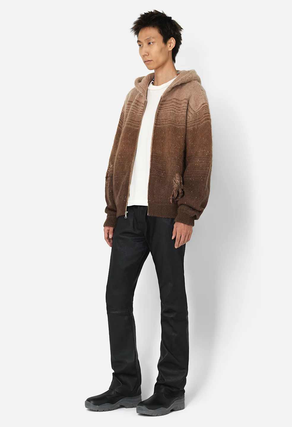 Leather Caribou Bootcut / Black Plonge - Image 3