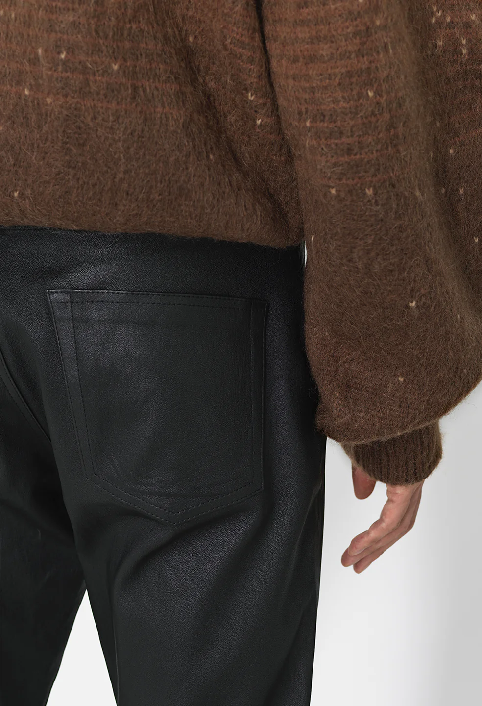 Leather Caribou Bootcut / Black Plonge - Image 8