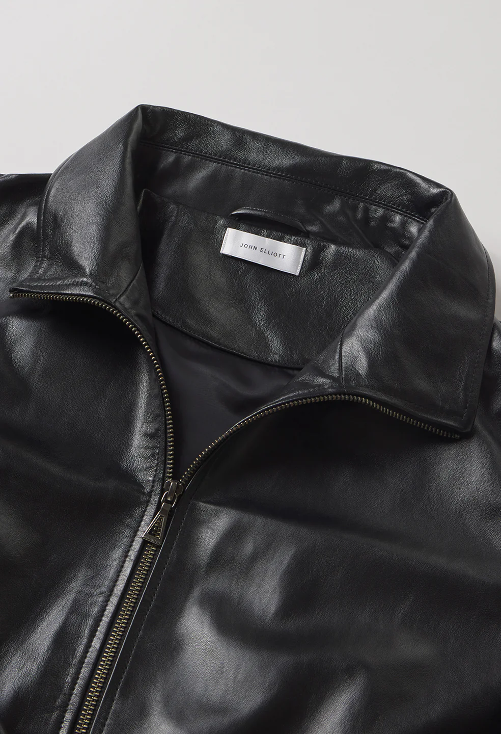 Leather Curson Bomber / Black - Image 6